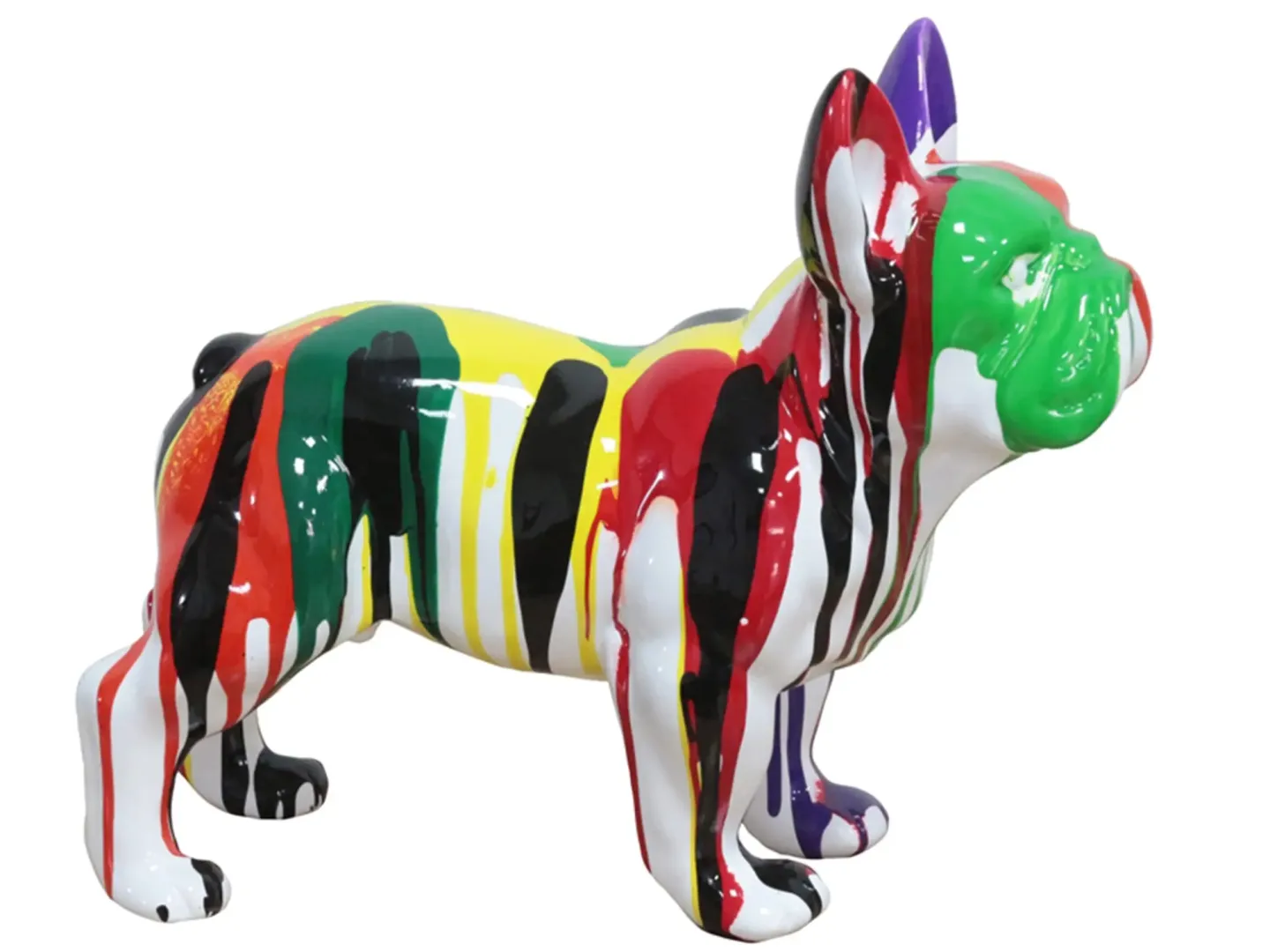 image LAND Skulptur Bunte Bulldogge 2 | Schubiger Möbel