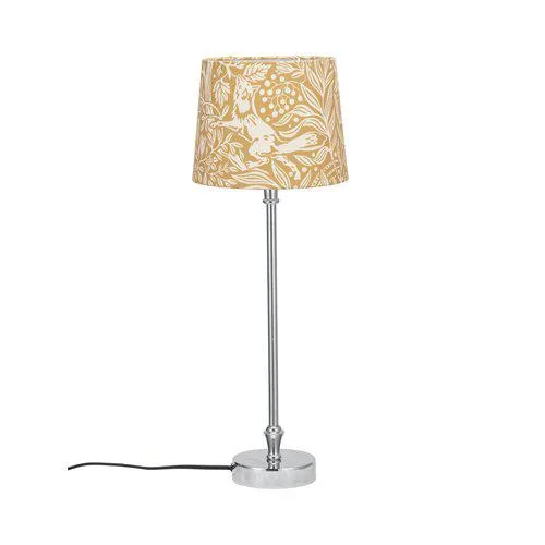 PR Home - Liam 55cm - Bordslampa - Silver/Gul