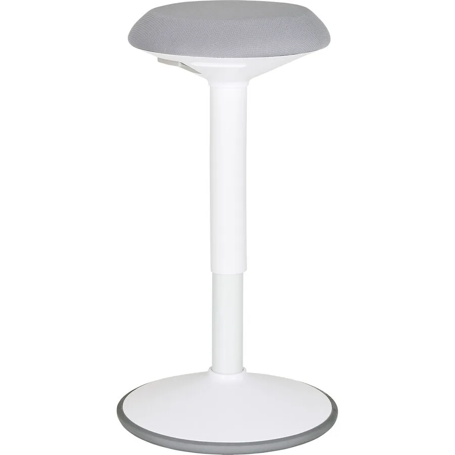 MyDeal Bürohocker Kaio weiss/grau Stoff/Kunststoff H 55 cm