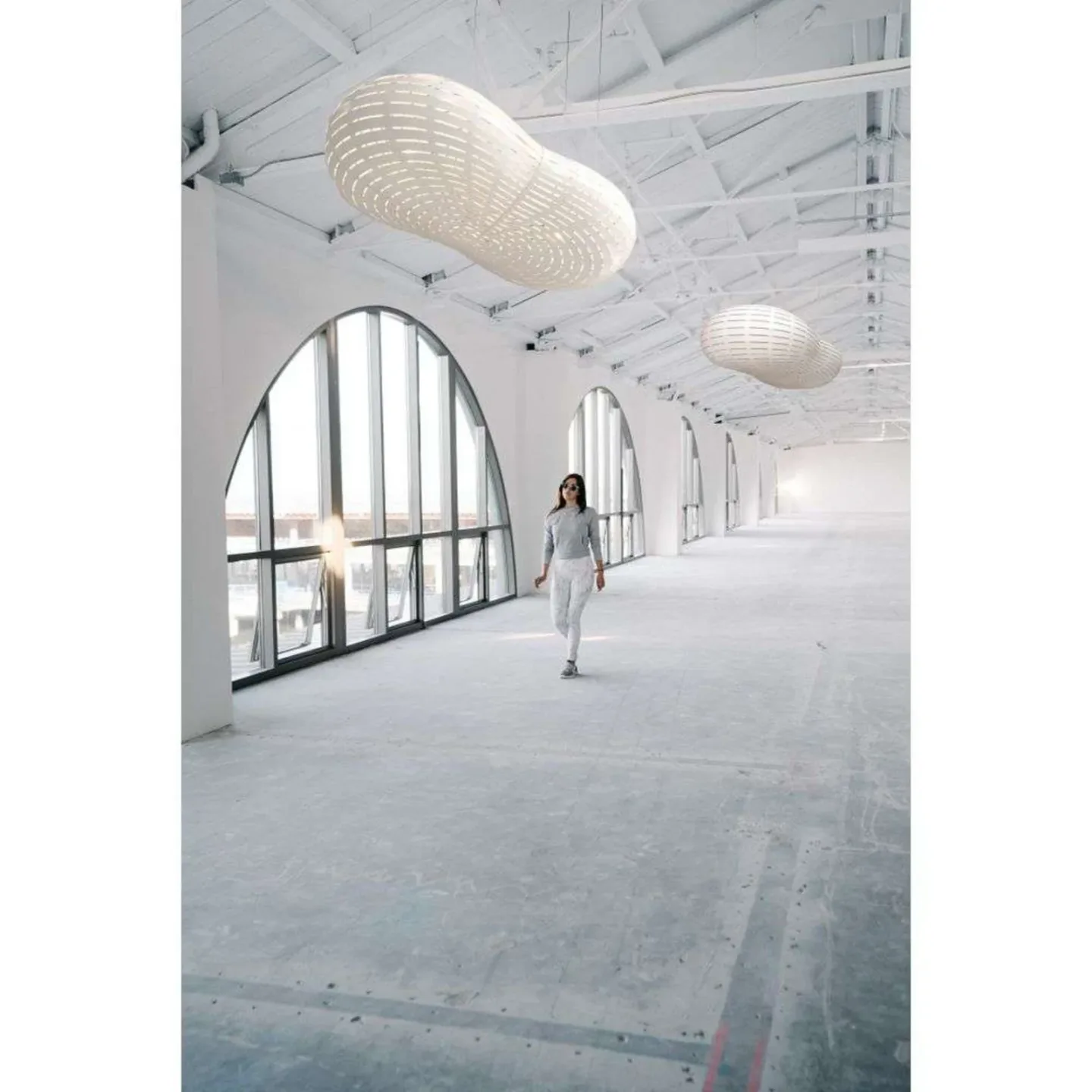 Cloud Taklampa Large White/White - David Trubridge - Vardagsrum - Bambu