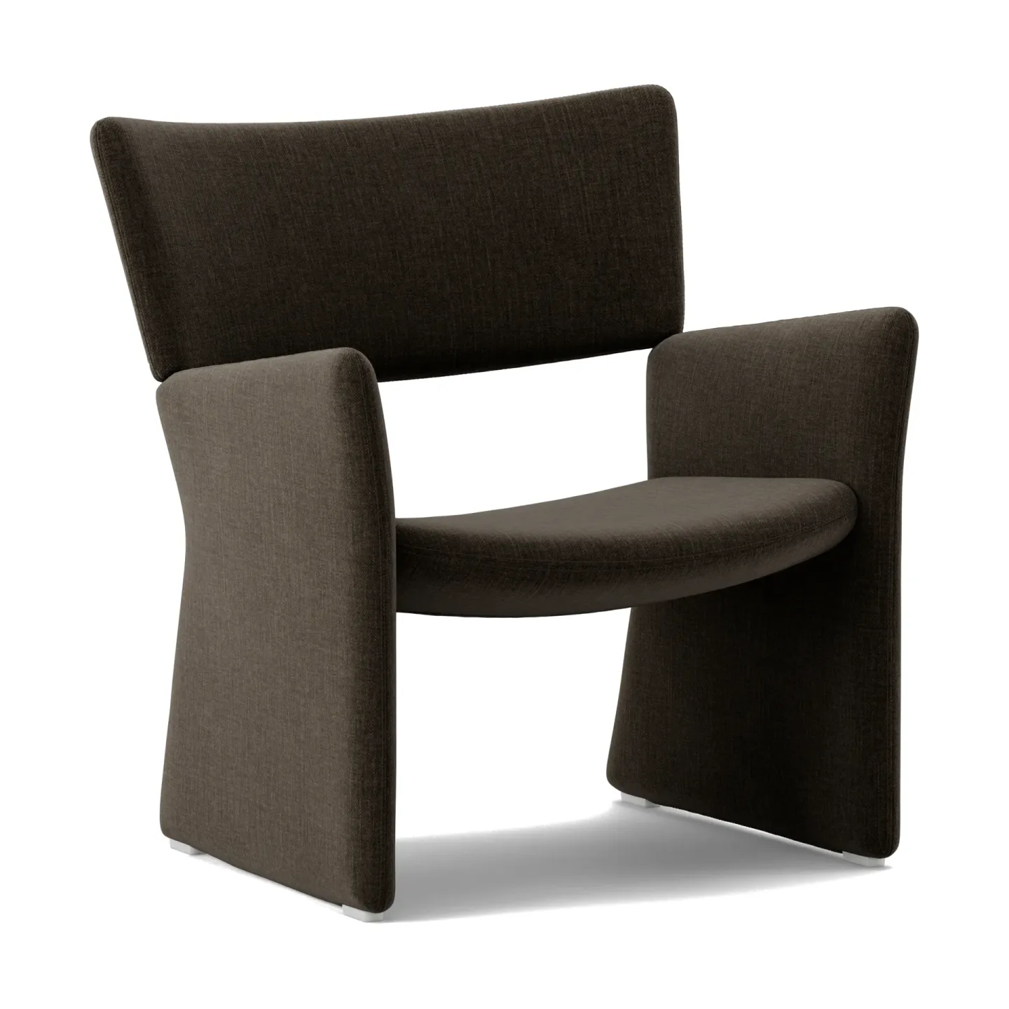Massproductions Crown Easy Chair Sessel Linara 90 Espresso