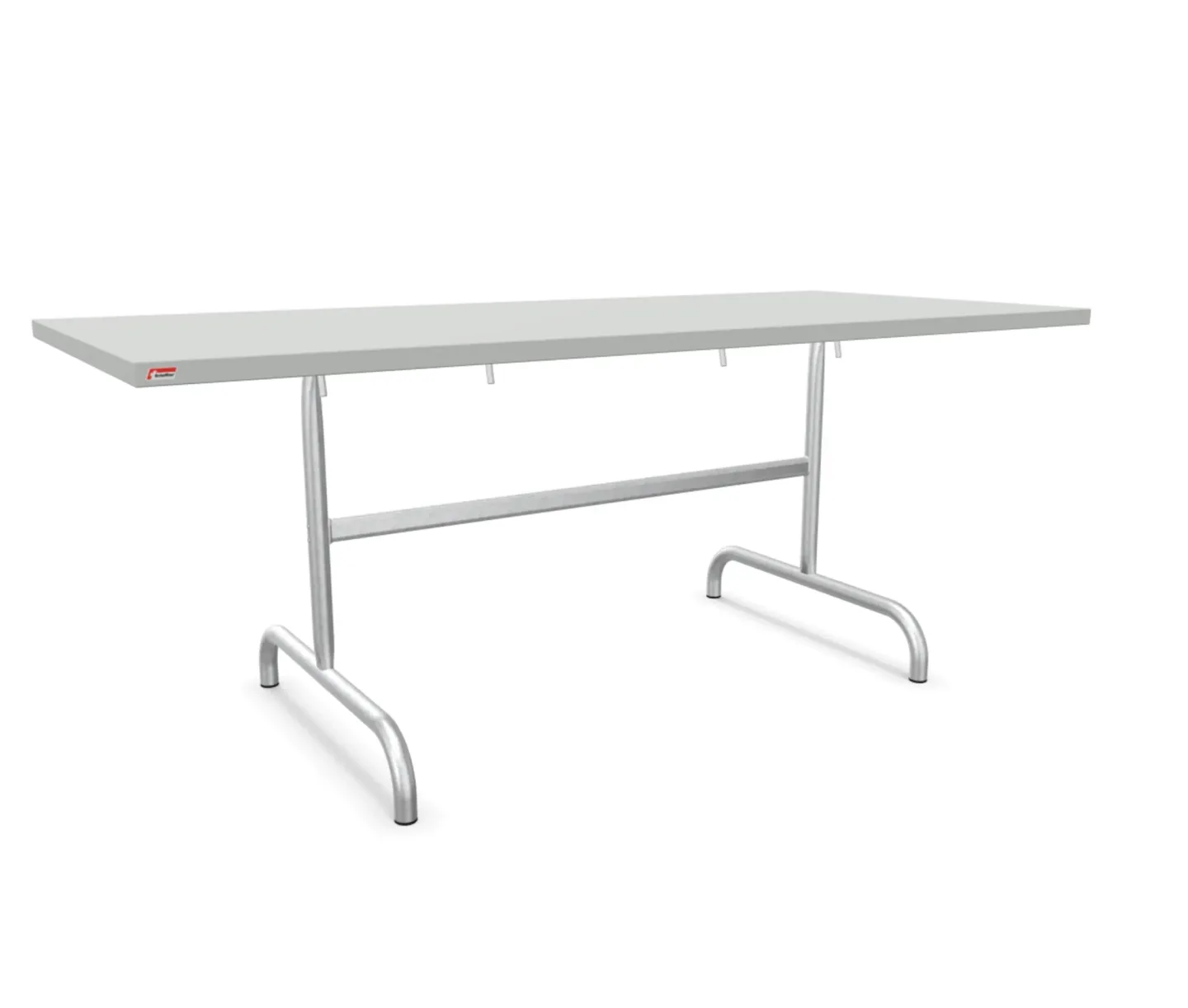 Schaffner Metall-Tisch Säntis Feuerverzinkt Grau | Schubiger Möbel