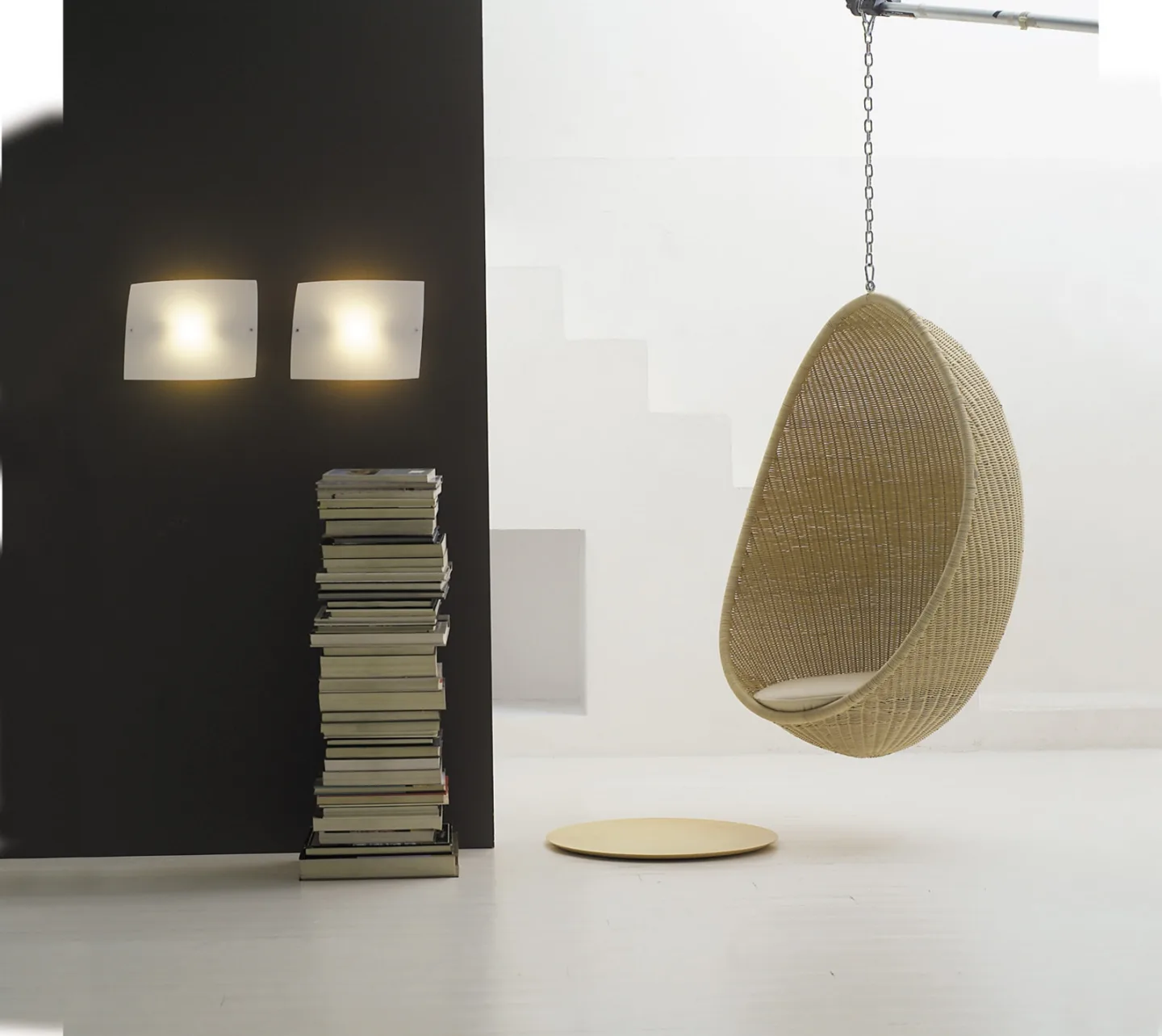 Folio Piccola Væglampe Hvid - Foscarini - Glas