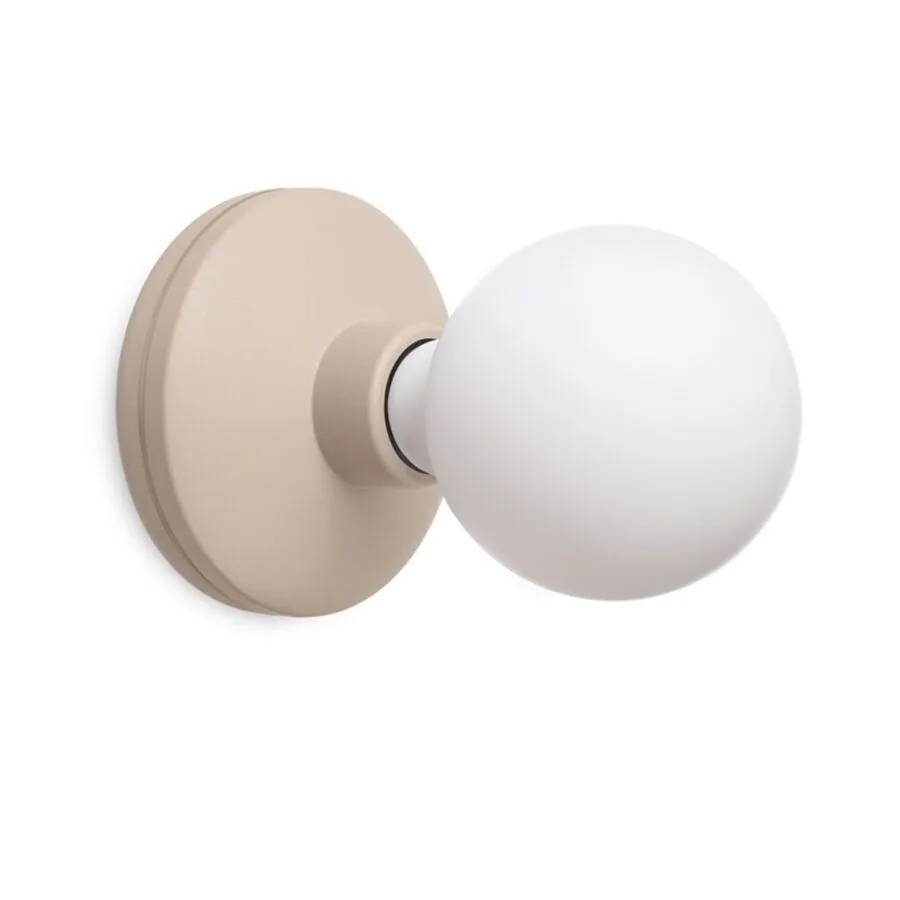 Diverse Beleuchtung Humble beige Aluminium/Glas H 18 cm