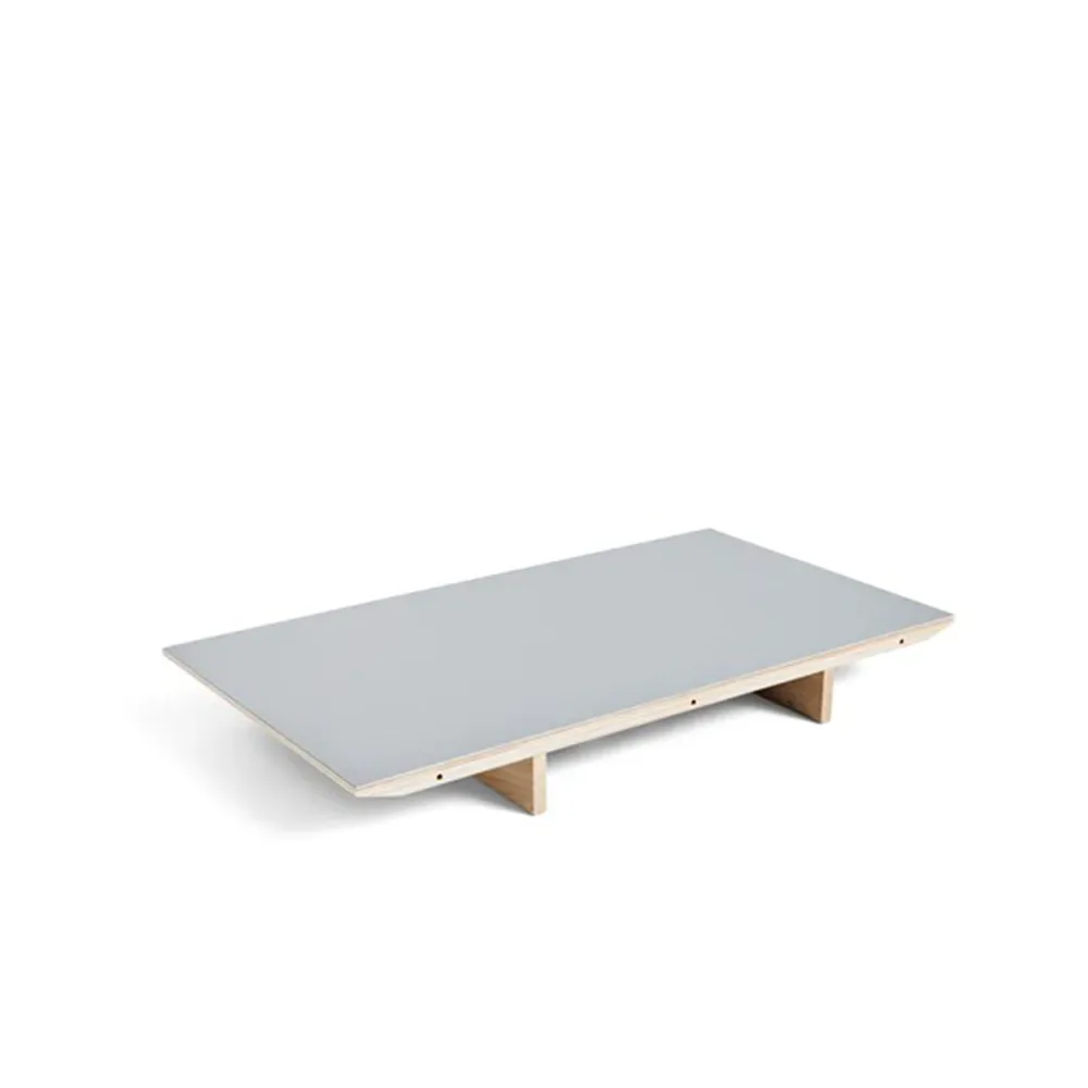 HAY CPH30 Extendable Einlegeplatte Grey linoleum-80 cm-Eiche Rahmen