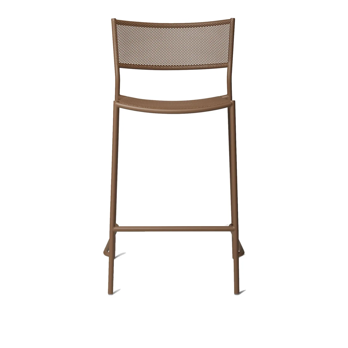 Massproductions - Jig Mesh Bar Stool - H 650, Brown Beige - Barstolar utomhus - Chris Martin - Brun - Metall