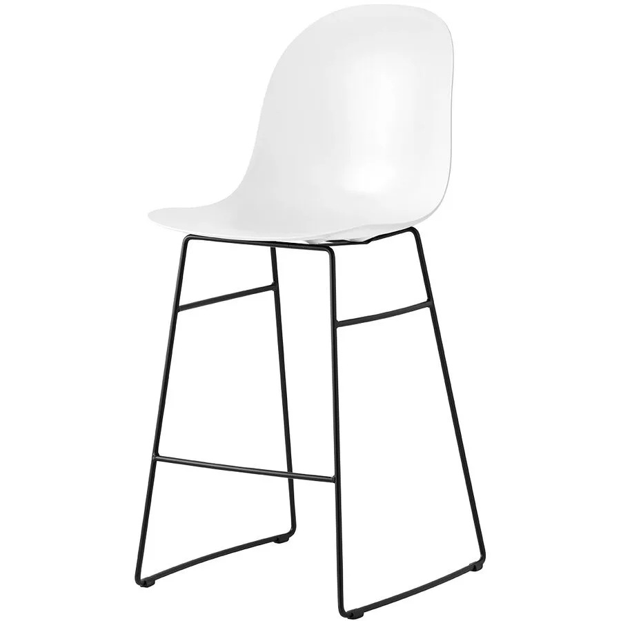 CONNUBIA Barhocker Academy weiss/schwarz Metall/Polypropylen H 104 cm