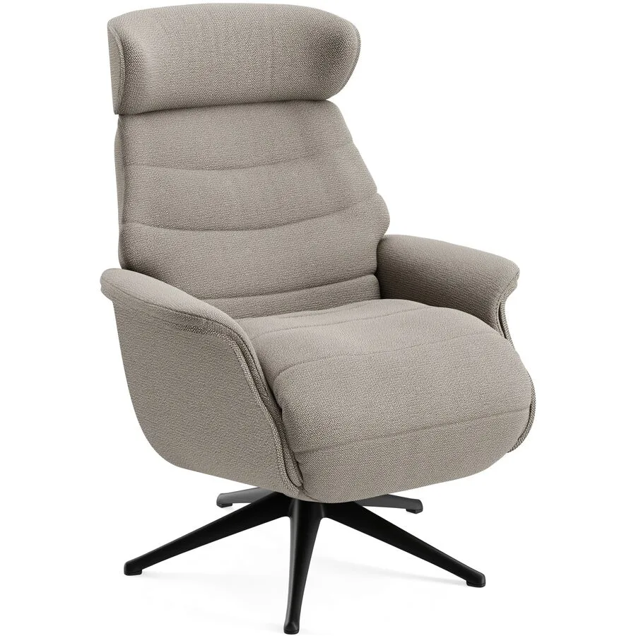 Relaxsessel Cam Matino - 1031 Latte Stoff/Metall T 88 B 83 H 113 cm - Möbel Konfigurator: Traummöbel individuell zusammenstellen