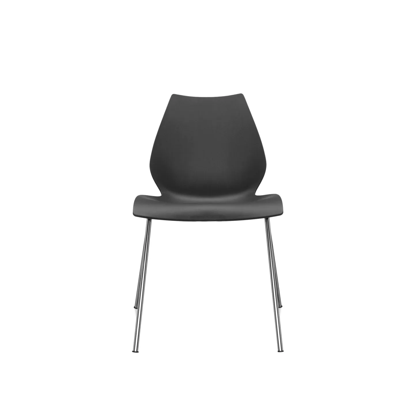 Kartell - Maui Chair 2870, Anthracite - Matstolar - Vico Magistretti - Grå - Metall/Plast