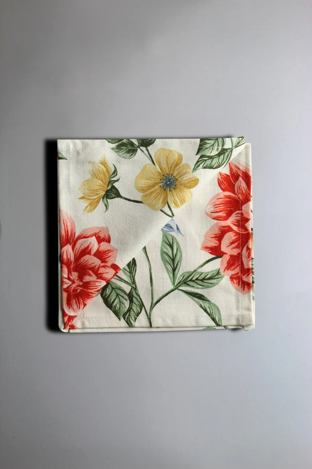 Servietter 4-pakning - Dahlia (rød) (Størrelse: 40 x 40 cm)