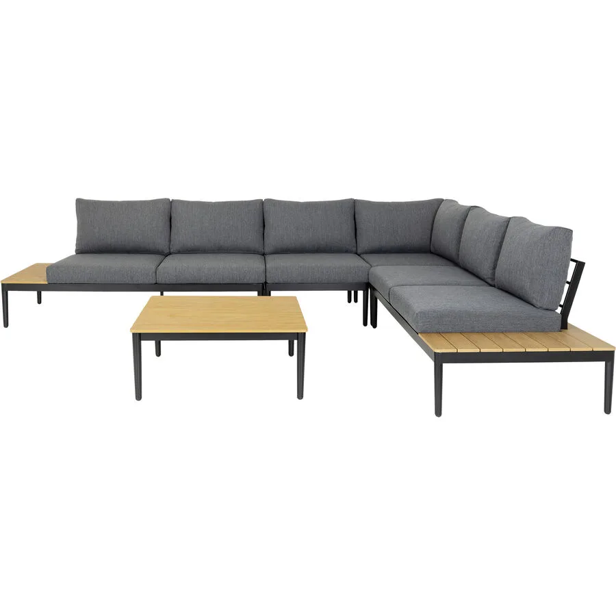 Gartenlounge Florida anthrazit Aluminium 6 B 314.5 cm T 246.5 cm