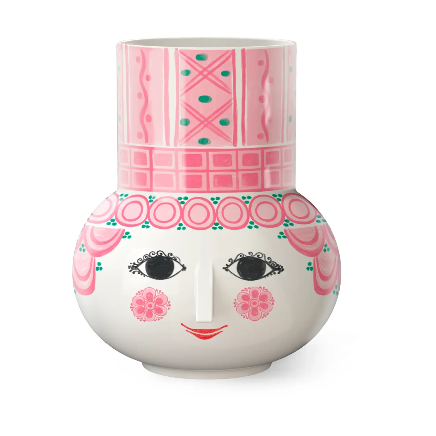Bjørn Wiinblad Olga Vase 15 cm Rosa
