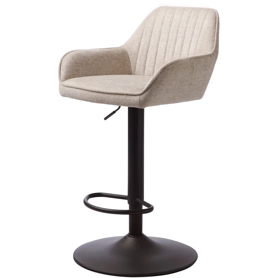 Barhocker 2er-Set Nort sand Polyester, Stahl H 50.5 cm