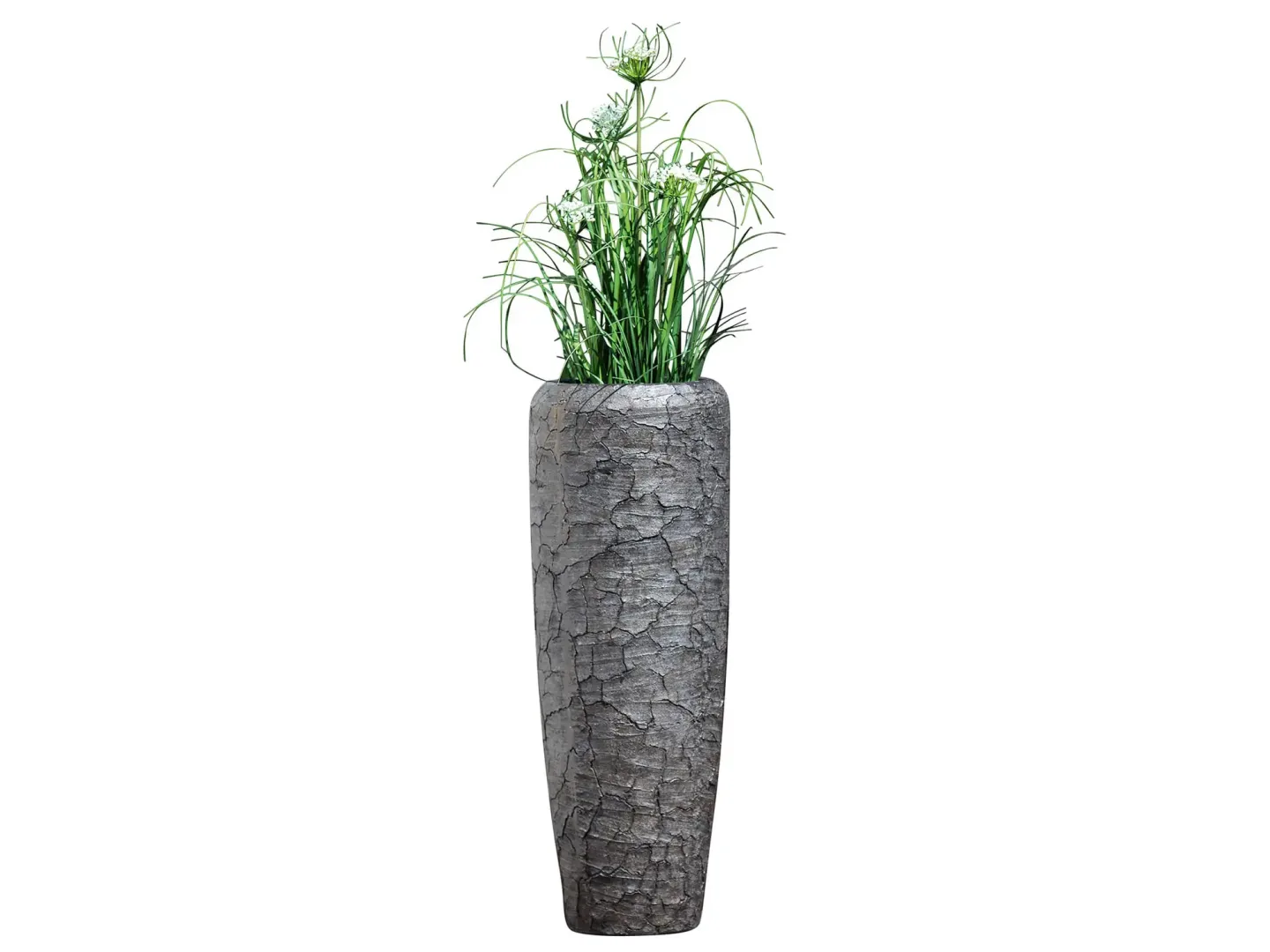 Gilde Vase Crepa Graphit H: 75 cm | Schubiger Möbel