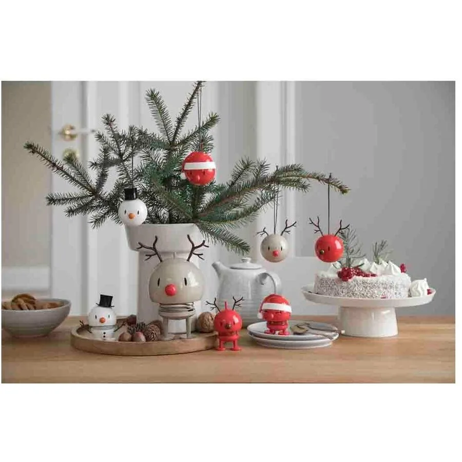Weihnachtskugel Hoptimist Rot Kunststoff