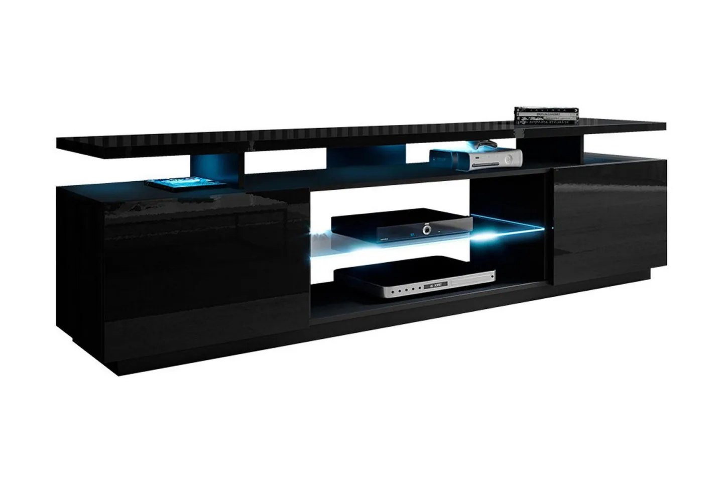 Ceasar TV-bänk 180 cm med LED - Svart