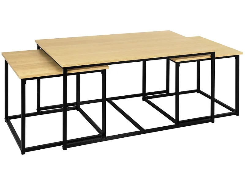 Set für Couchtische TRIPLE 60x100x50cm eiche