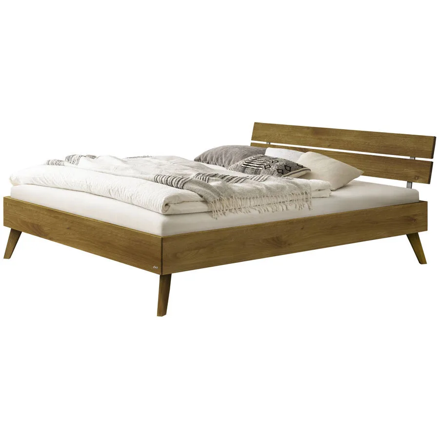 Hasena Bett Sassari Wildeiche Eiche massiv Massivholz 100 x 200 cm