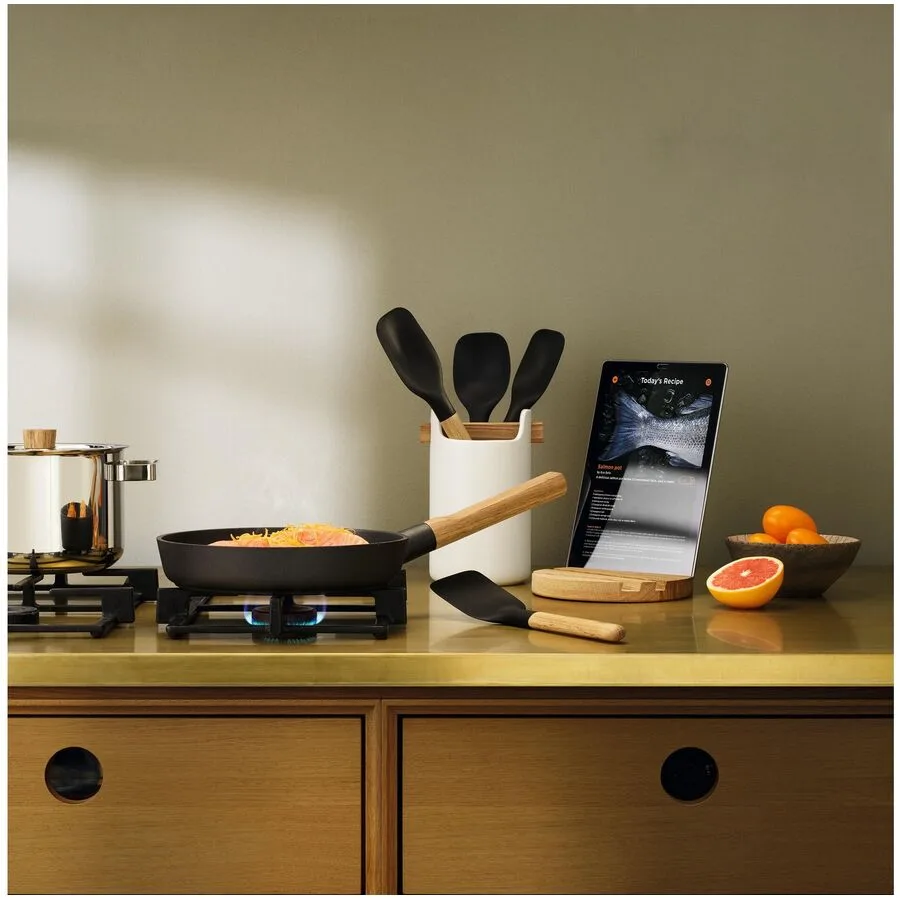 Schöpflöffel Eva Solo Schwarz/Braun Eiche T 27 cm
