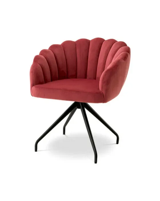 Luzern Dining Chair Savona Faded Red Velvet