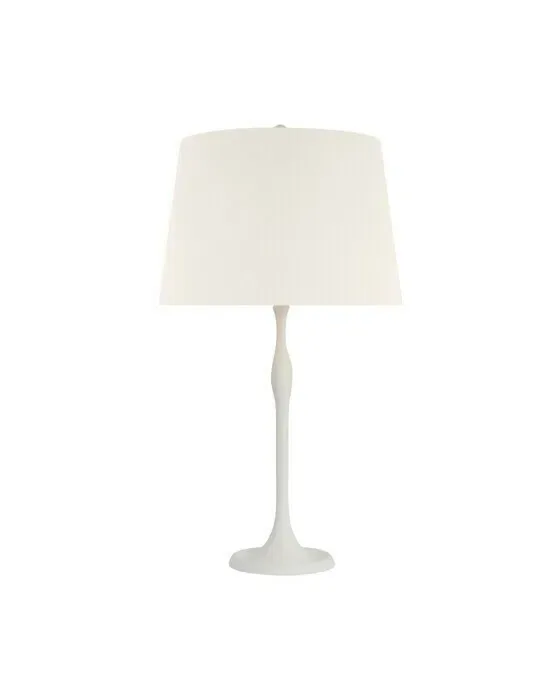 Romero Table Lamp White/Linen