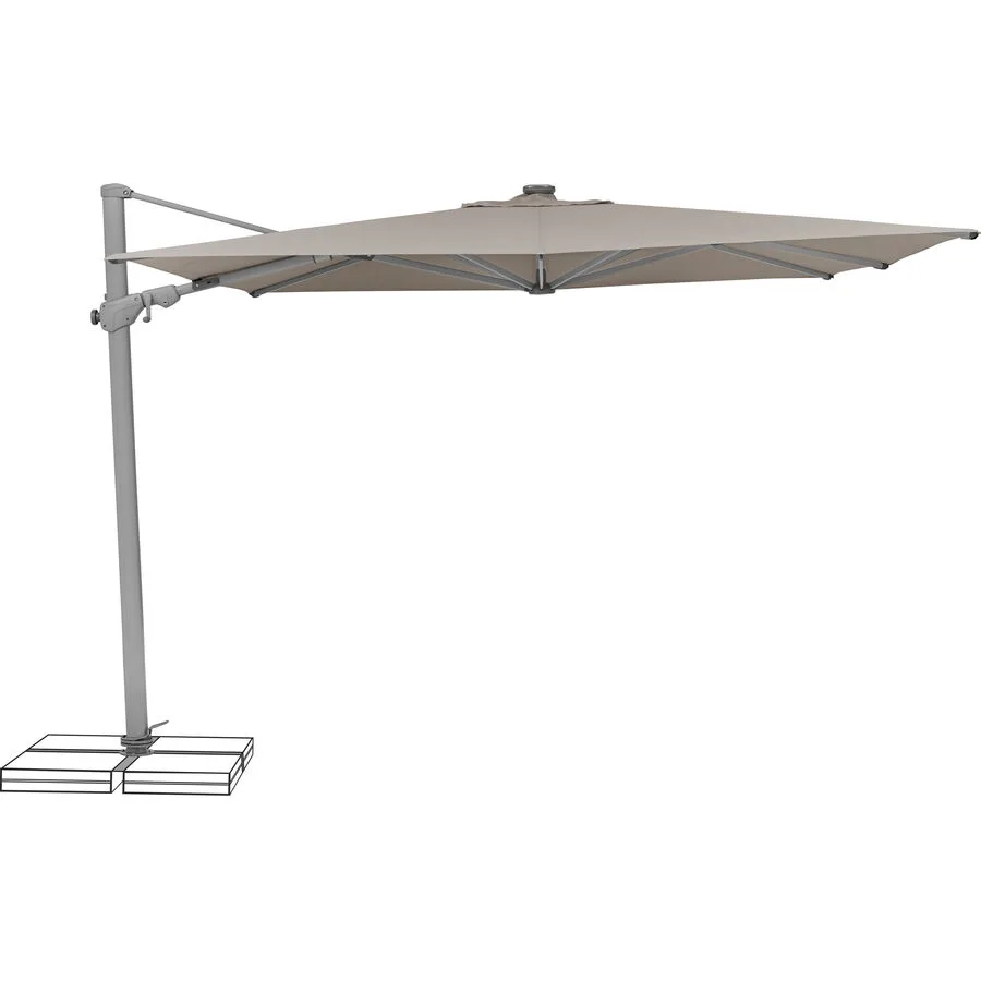 Suncomfort BY GLATZ Sonnenschirm Varioflex light taupe Polyester B 300 T 300 cm