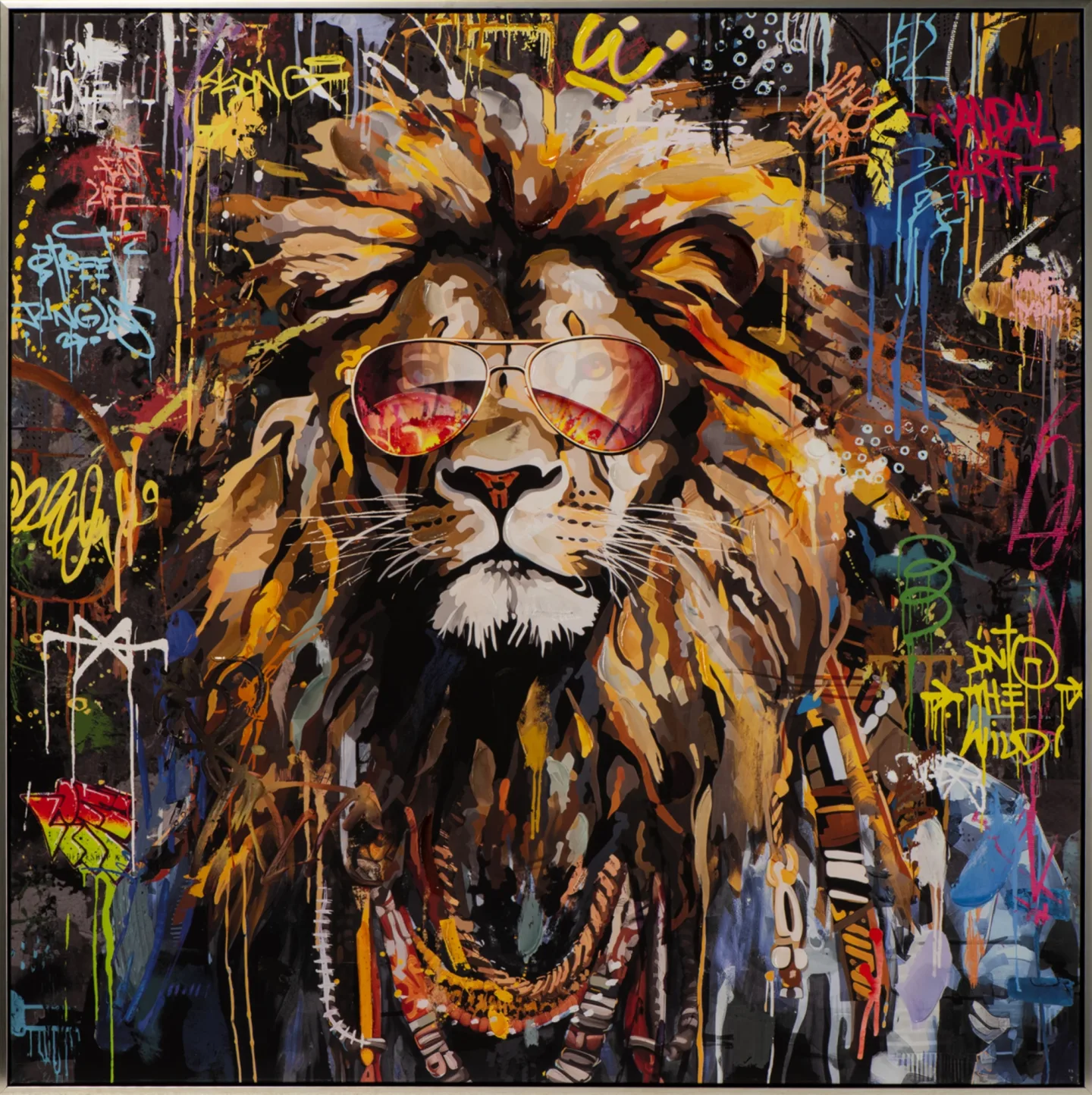 image LAND Gemälde Cool Lion King | Schubiger Möbel