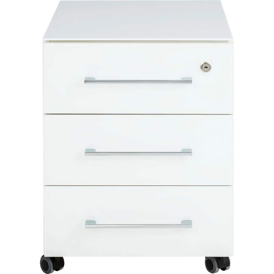 Rollcontainer Monte weiss Glas B 40 H 55 cm