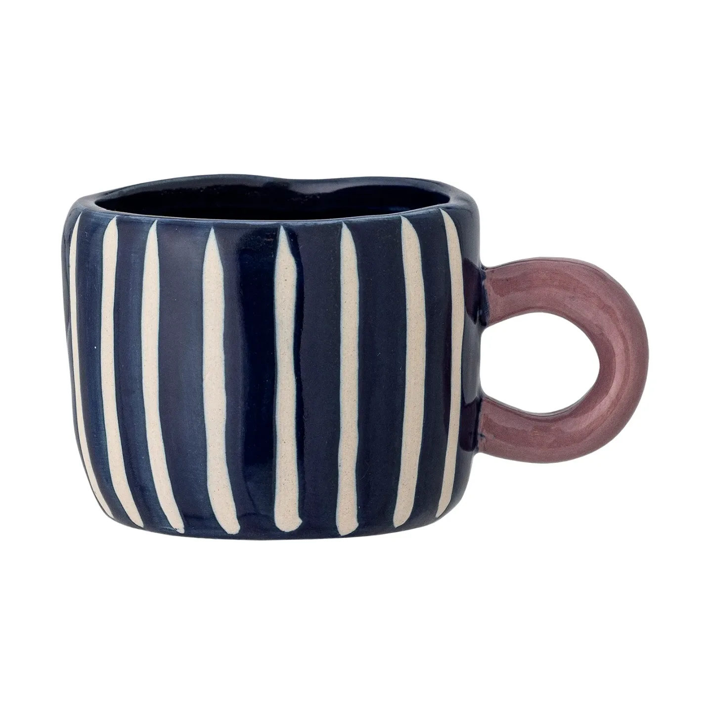 Bloomingville Nini Tasse 11,5 cl Blau-gestreift