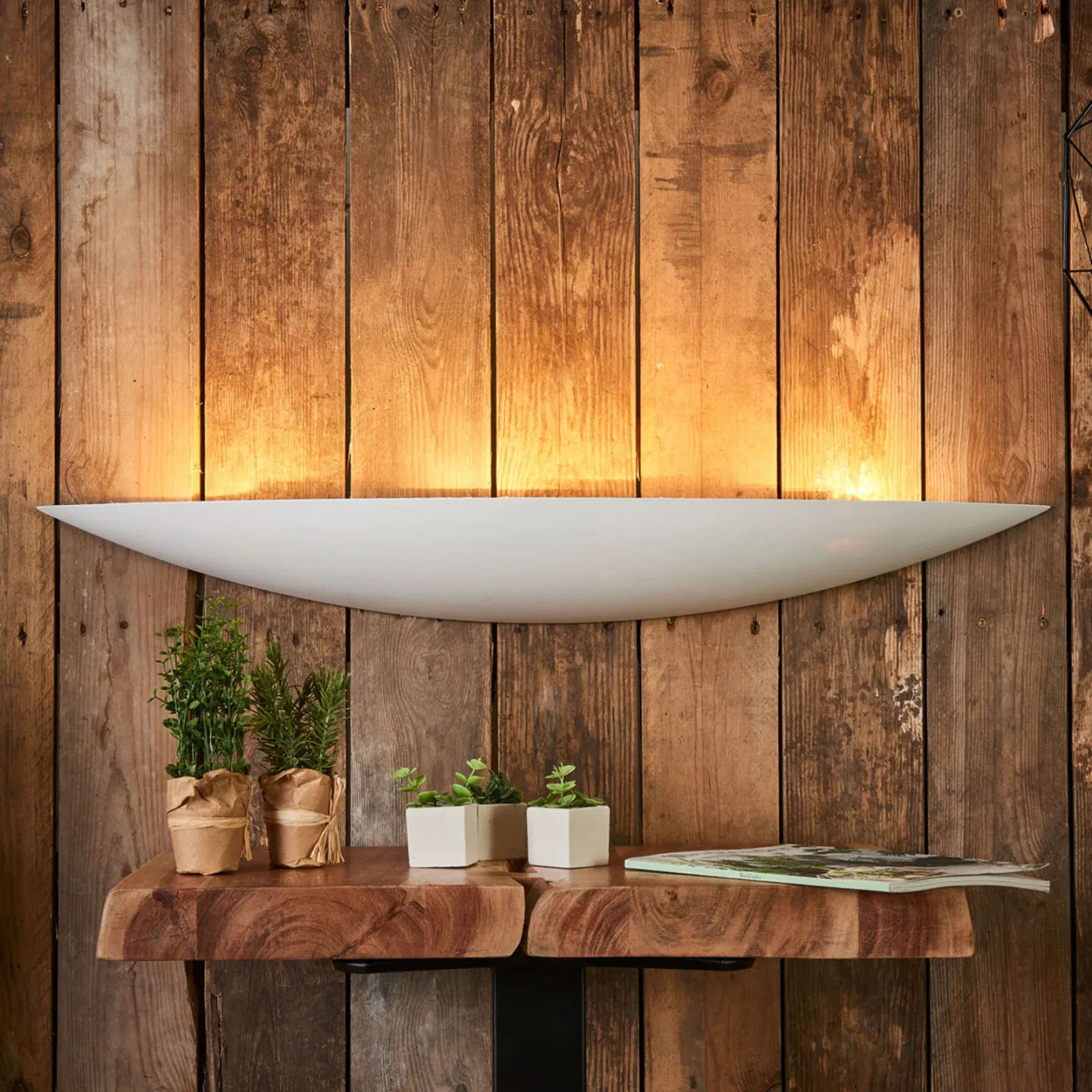 Tommi Wandleuchte White - Lindby - Wohnzimmer - Modern - Gips / Ton - Einflammig