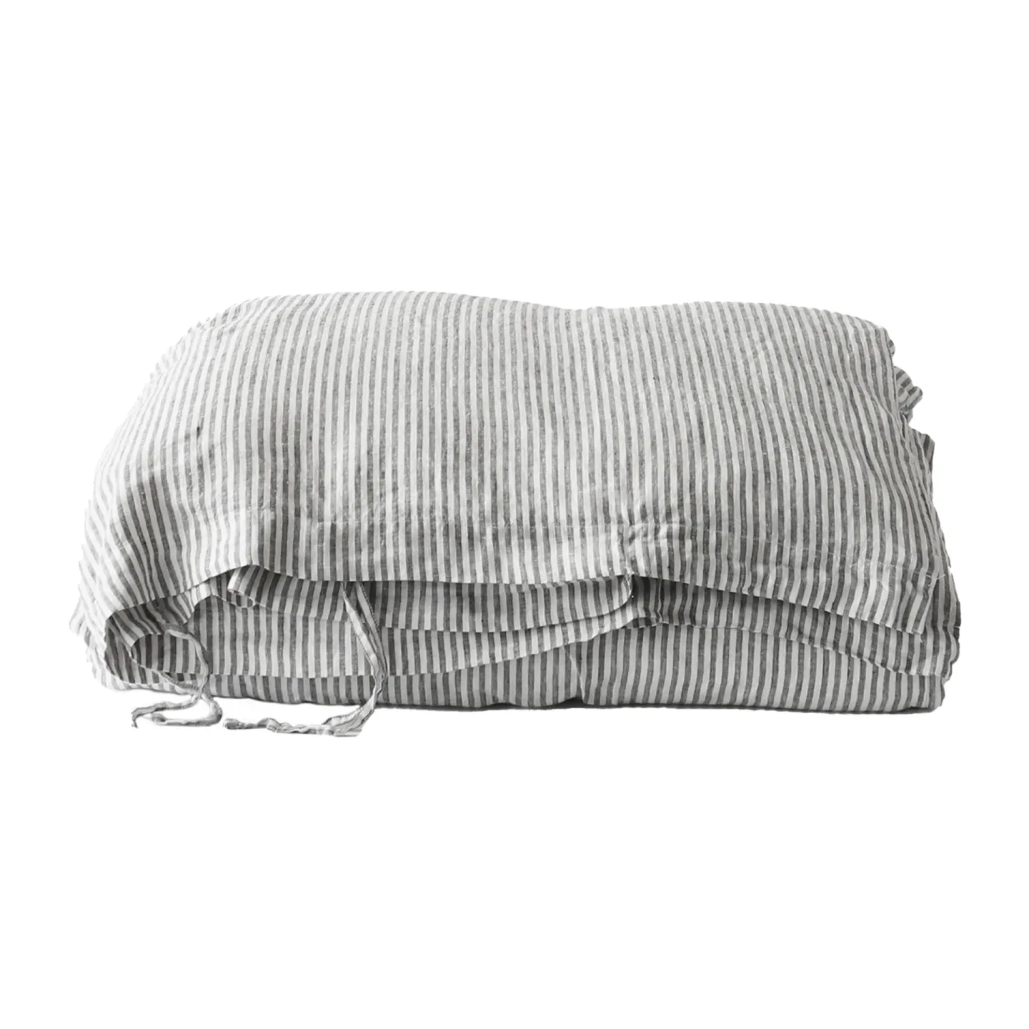 Tell Me More Påslakan linne 150x200 cm Grey/white