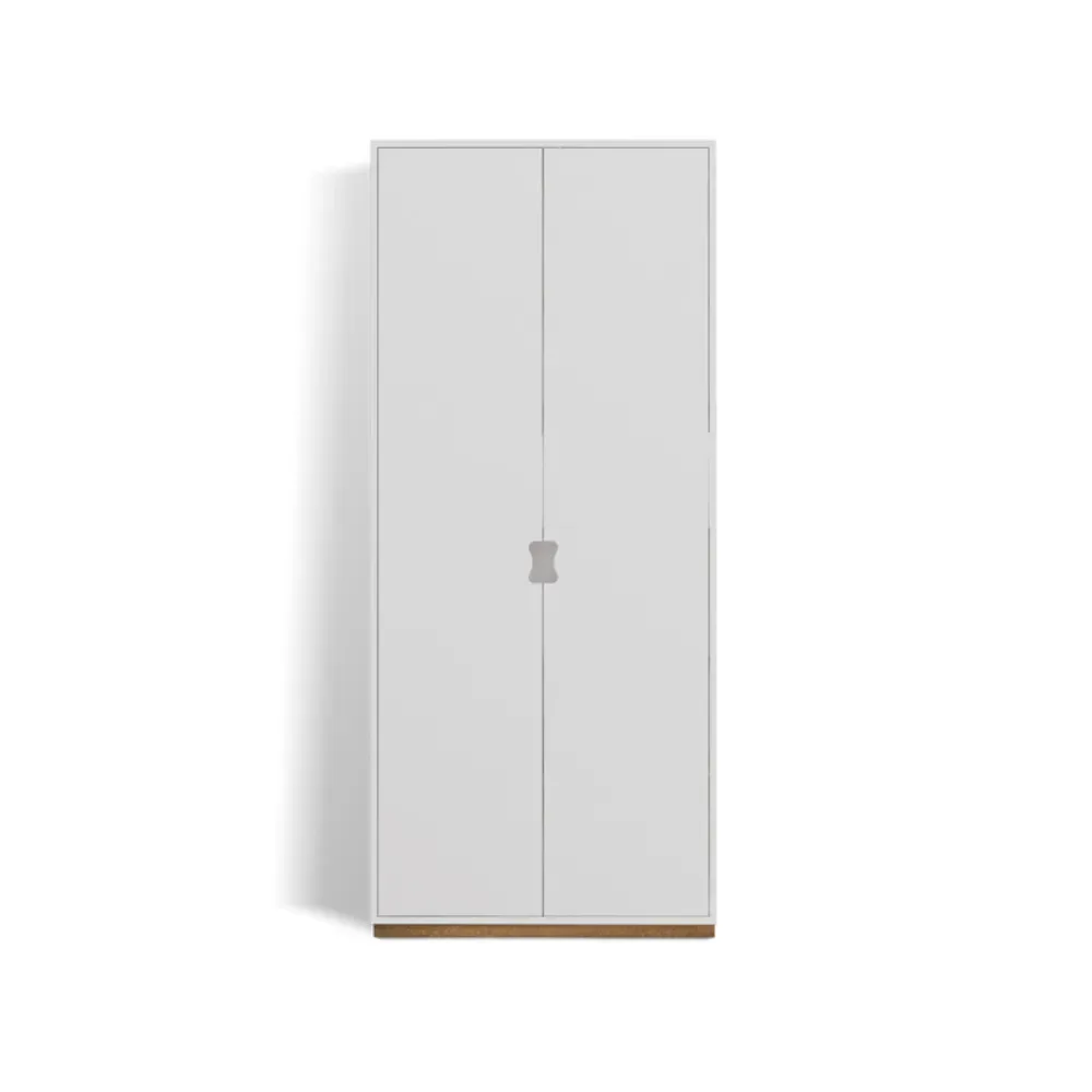 Asplund Snö F Hochschrank White, eichensockel, 30 cm