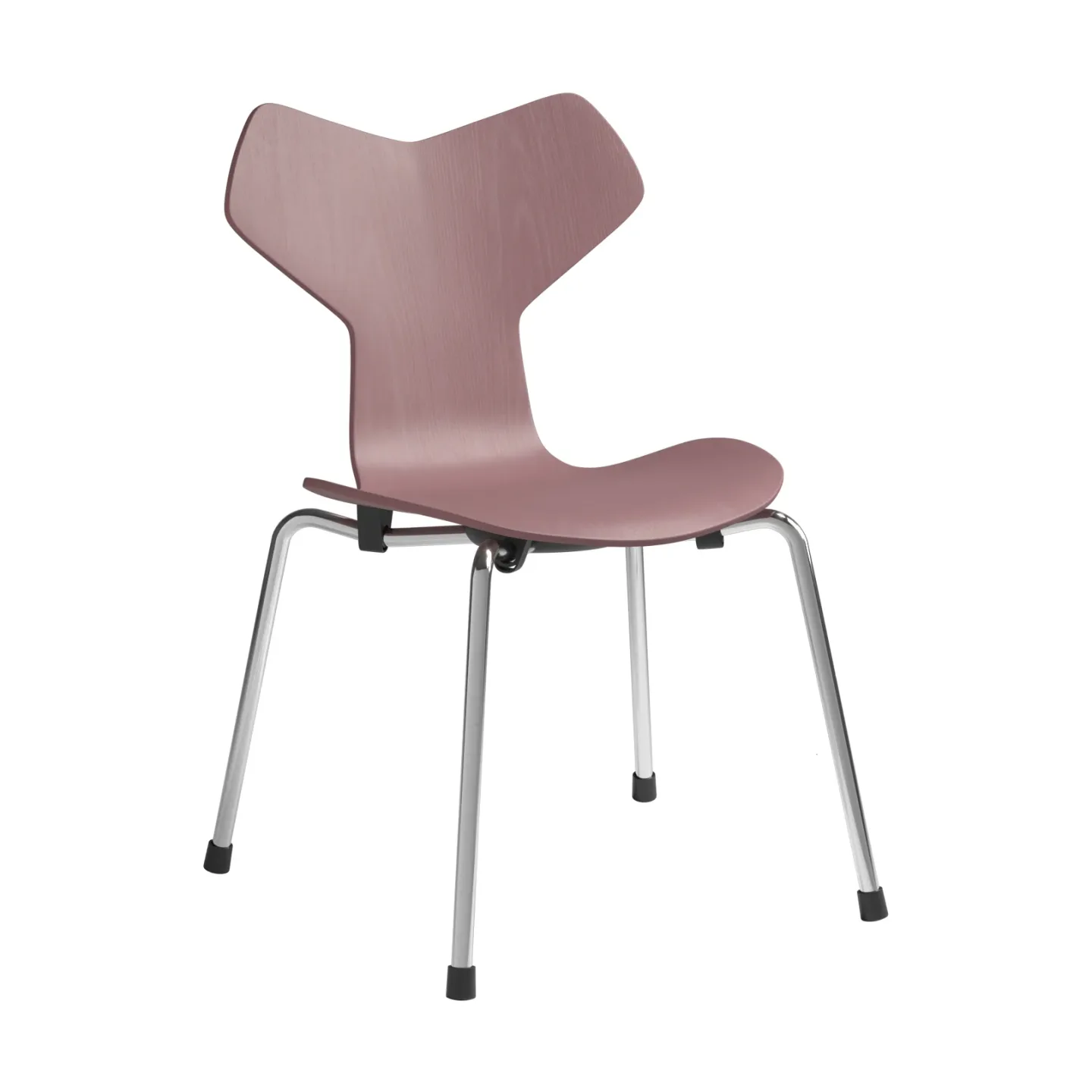 Fritz Hansen Grand Prix barnstol Wild rose målad ask-krom