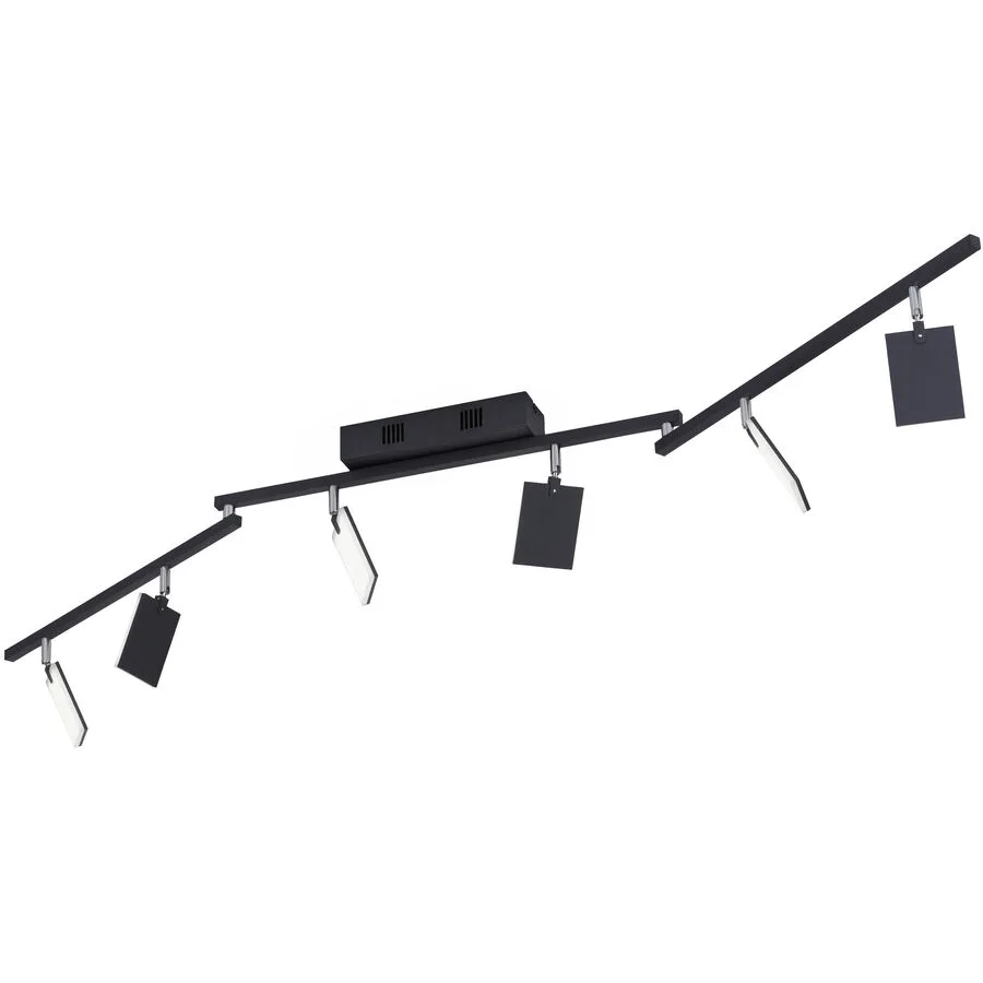 Mira Deckenlampe, black pearl, 6-flammig, Remote, CCT - PURE - Wohnzimmer - Modern - Metall - Mehrflammig