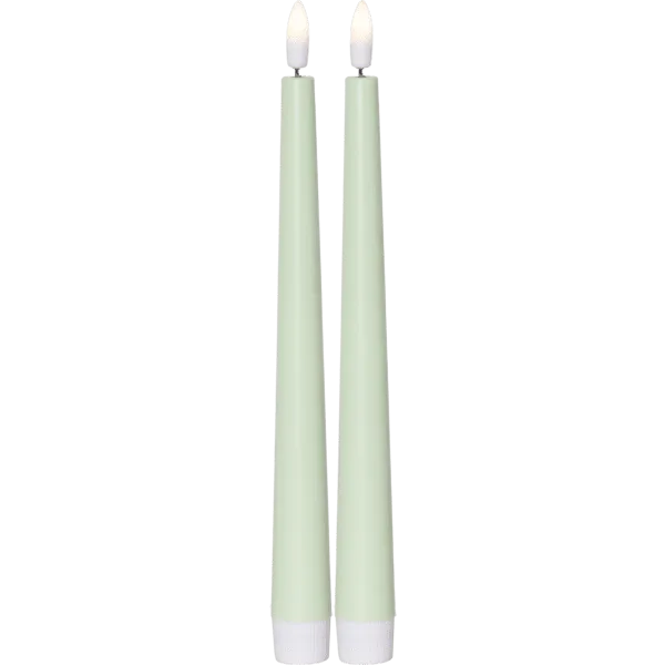 Star Trading - LED Antikljus Flamme Candy - Batteriljus - Grön
