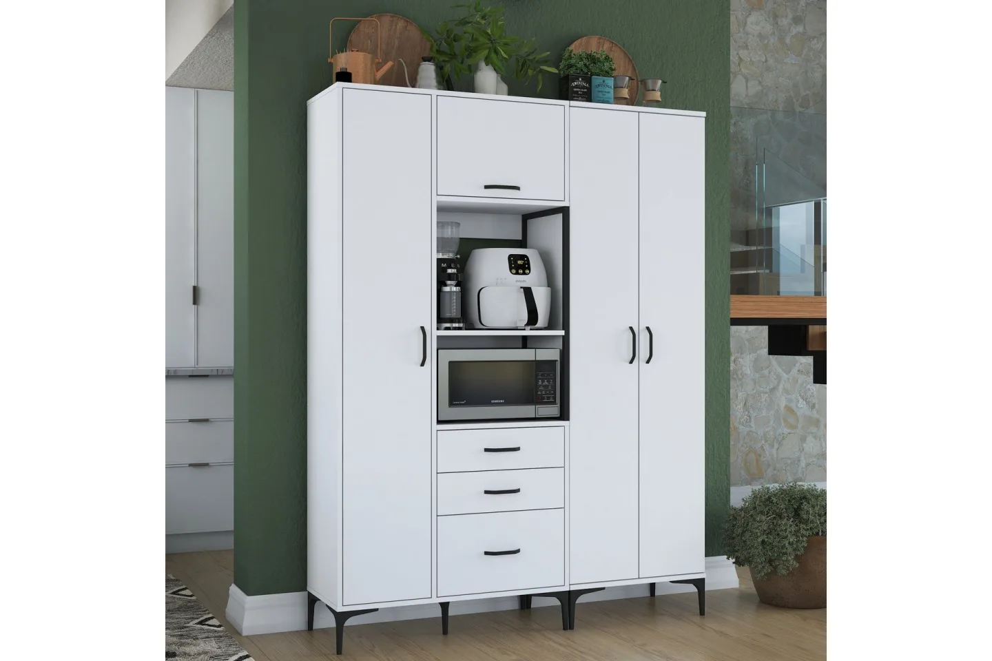 Manorma Highboard - Vit