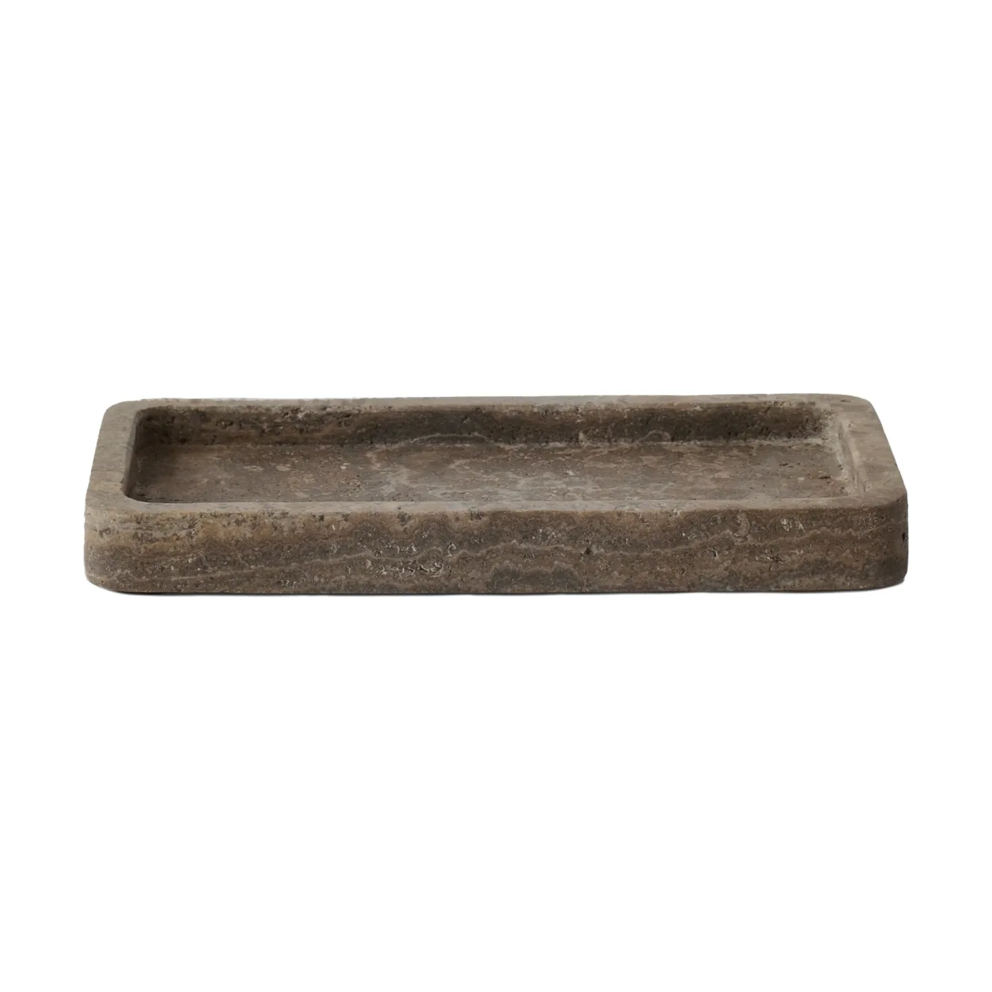 Tell Me More Travertine Dekotablett 13x25 cm Braun