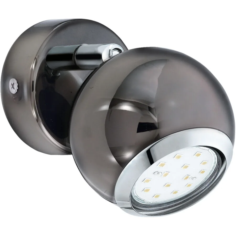 Eglo Spot Bimeda Grau Stahl - Farbe: Nickel - Lichtfarbe: Warmweiss