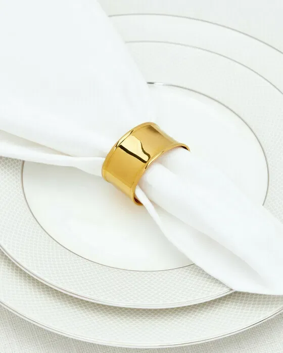 Napkin Ring Brass Oval