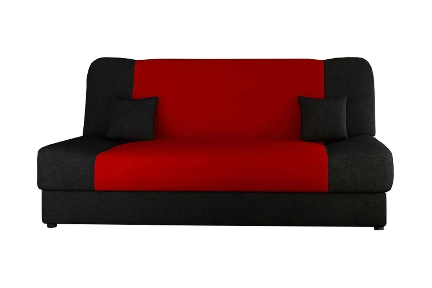Jonas Bäddsoffa 195x87x86 cm - Röd/svart