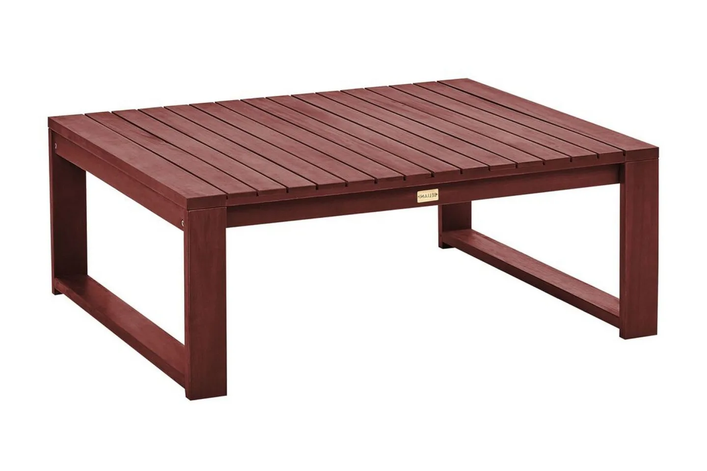 Des Moines Sidobord och Soffbord Utomhus 90 cm Trä - Rödbrun