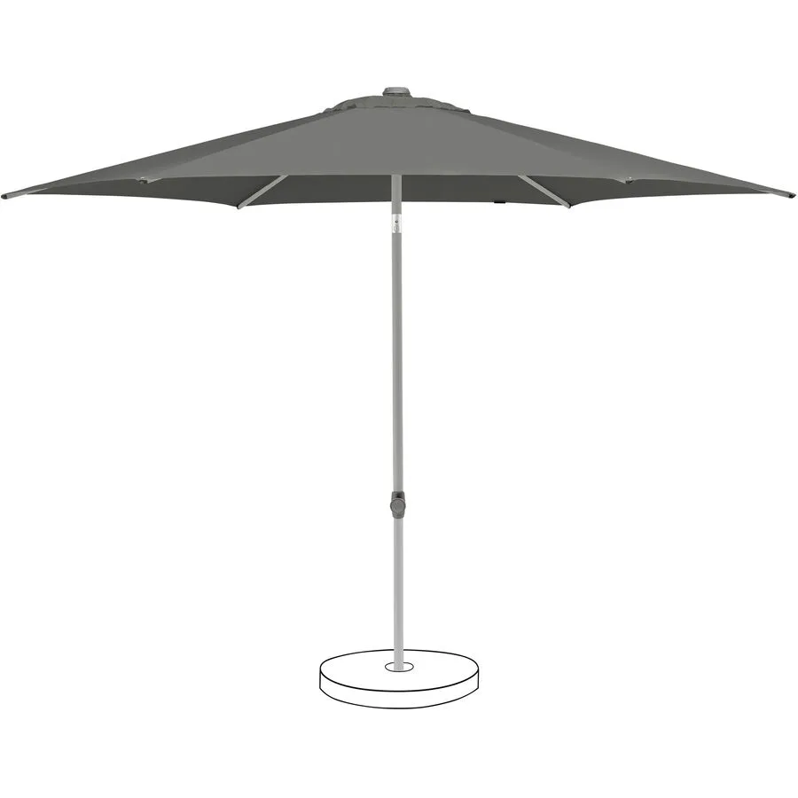Suncomfort BY GLATZ Sonnenschirm Pop up steingrau Polyester B 300 T 300 cm