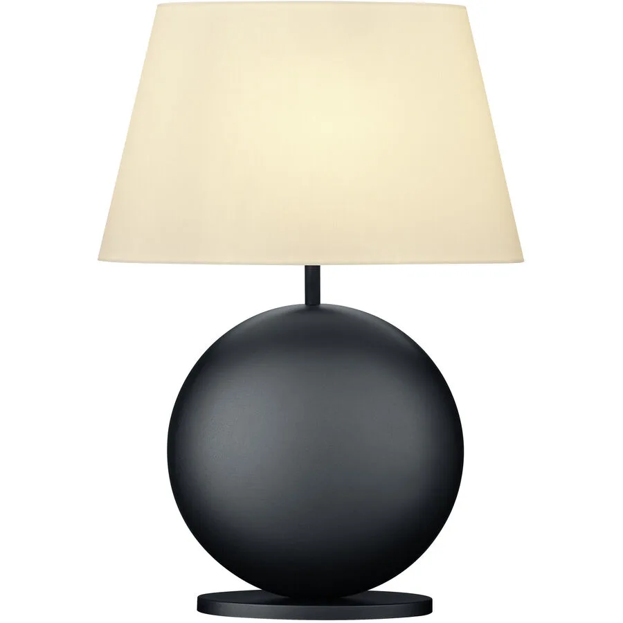 Designer-Tischlampe Bankamp Nero E27 schwarz/weiss H 51 cm - Farbe: Schwarz, Weiss - Material: Eisen