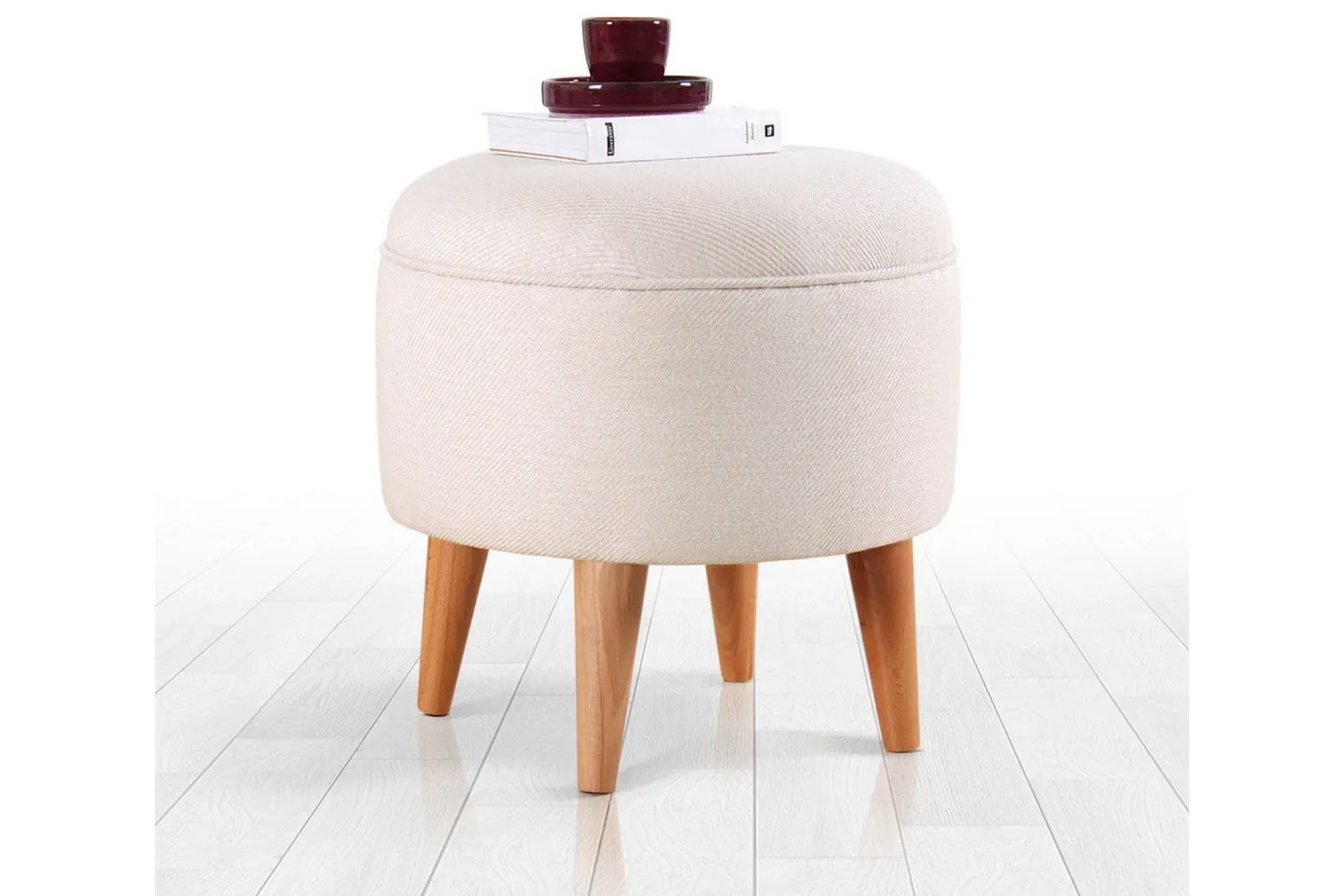 Anaro Sittpuff Rund - Beige