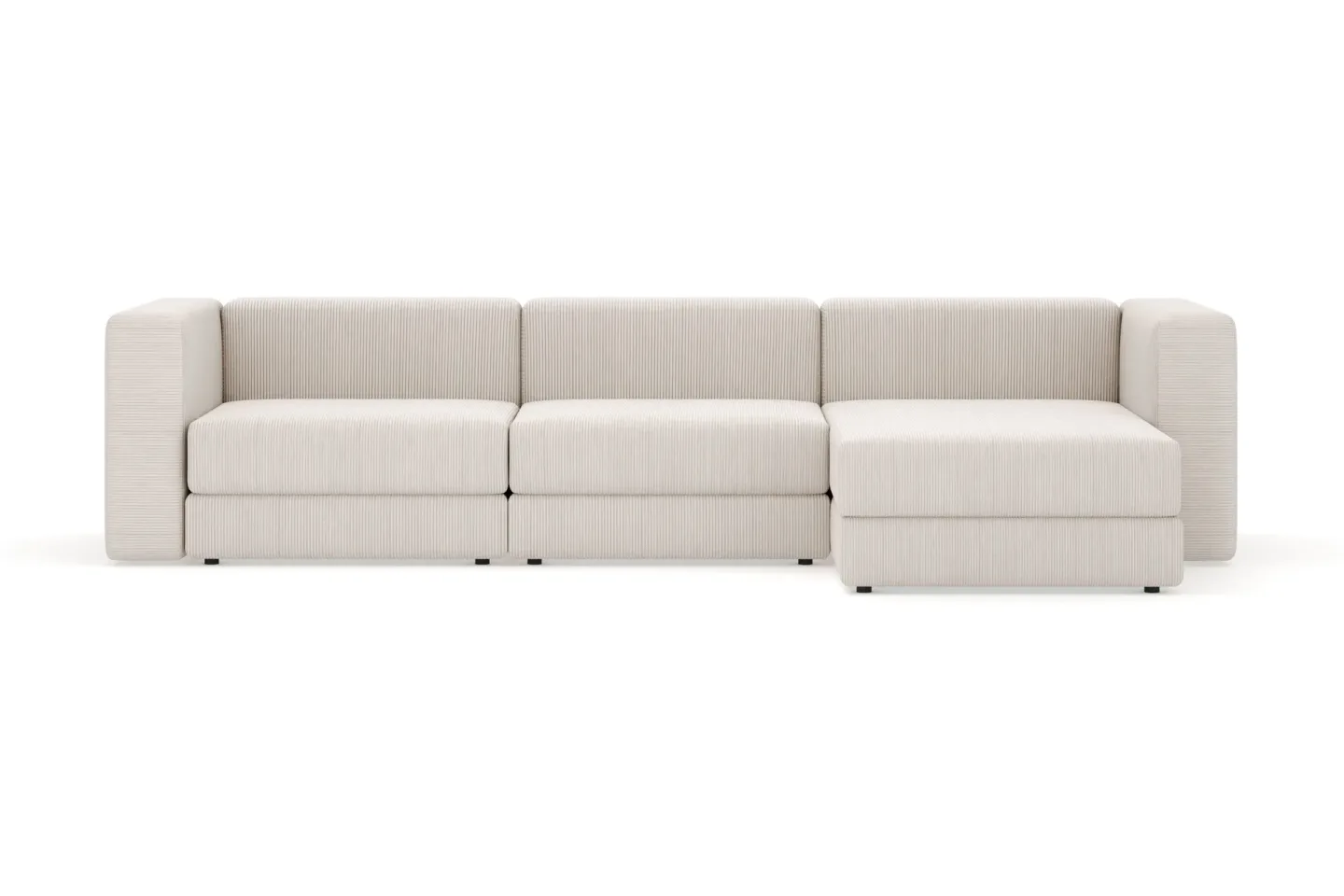 Hagblom 4-sits Divansoffa med Förvaring Vändbar - Beige