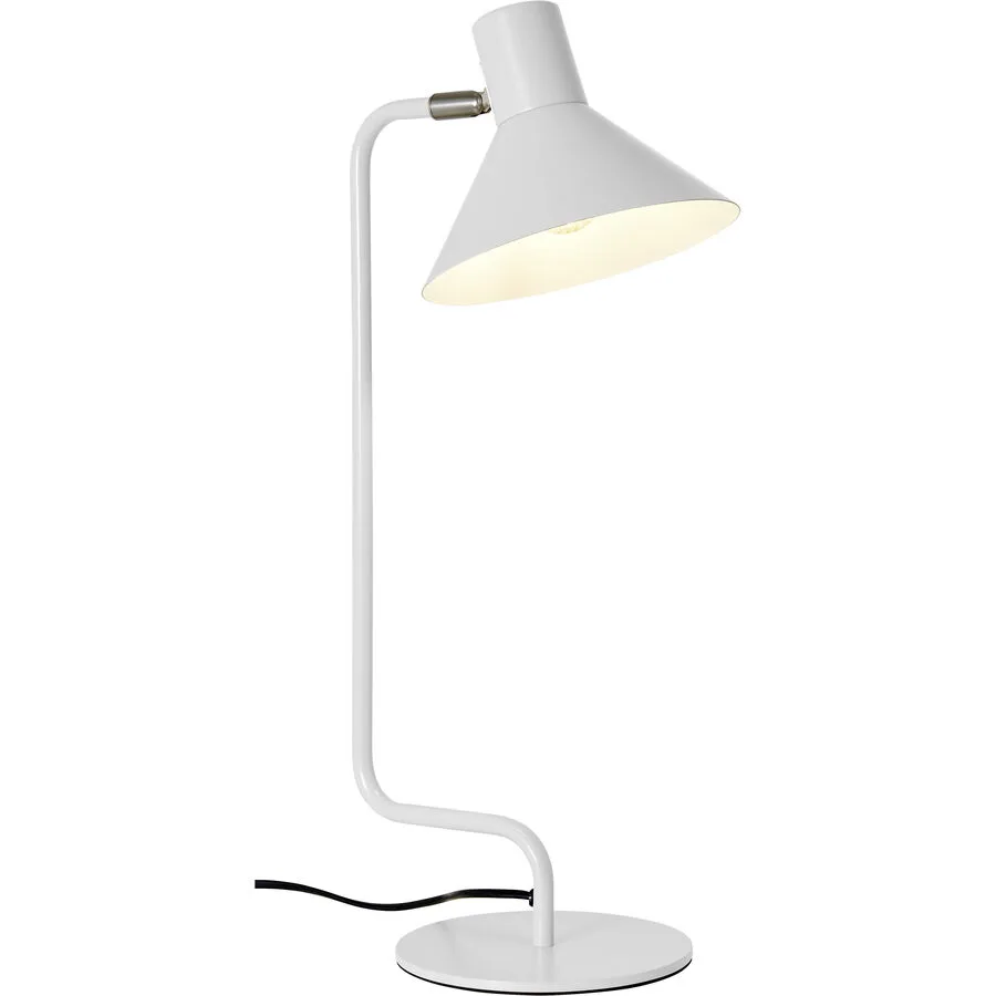 Tischlampe Fiona Weiss Metall 18 cm 50 cm