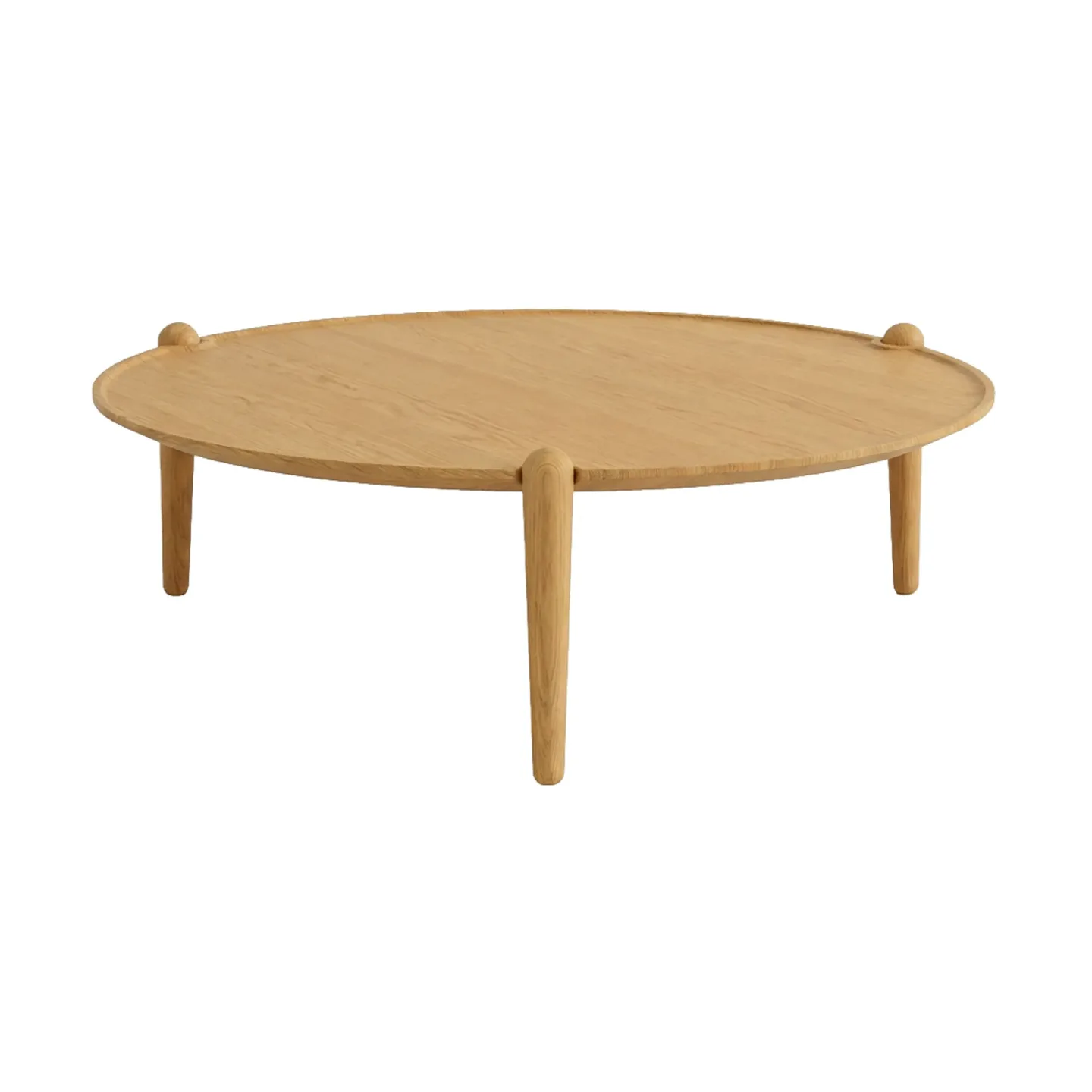 Design House Stockholm Aria soffbord Ek, Ø90x30 cm