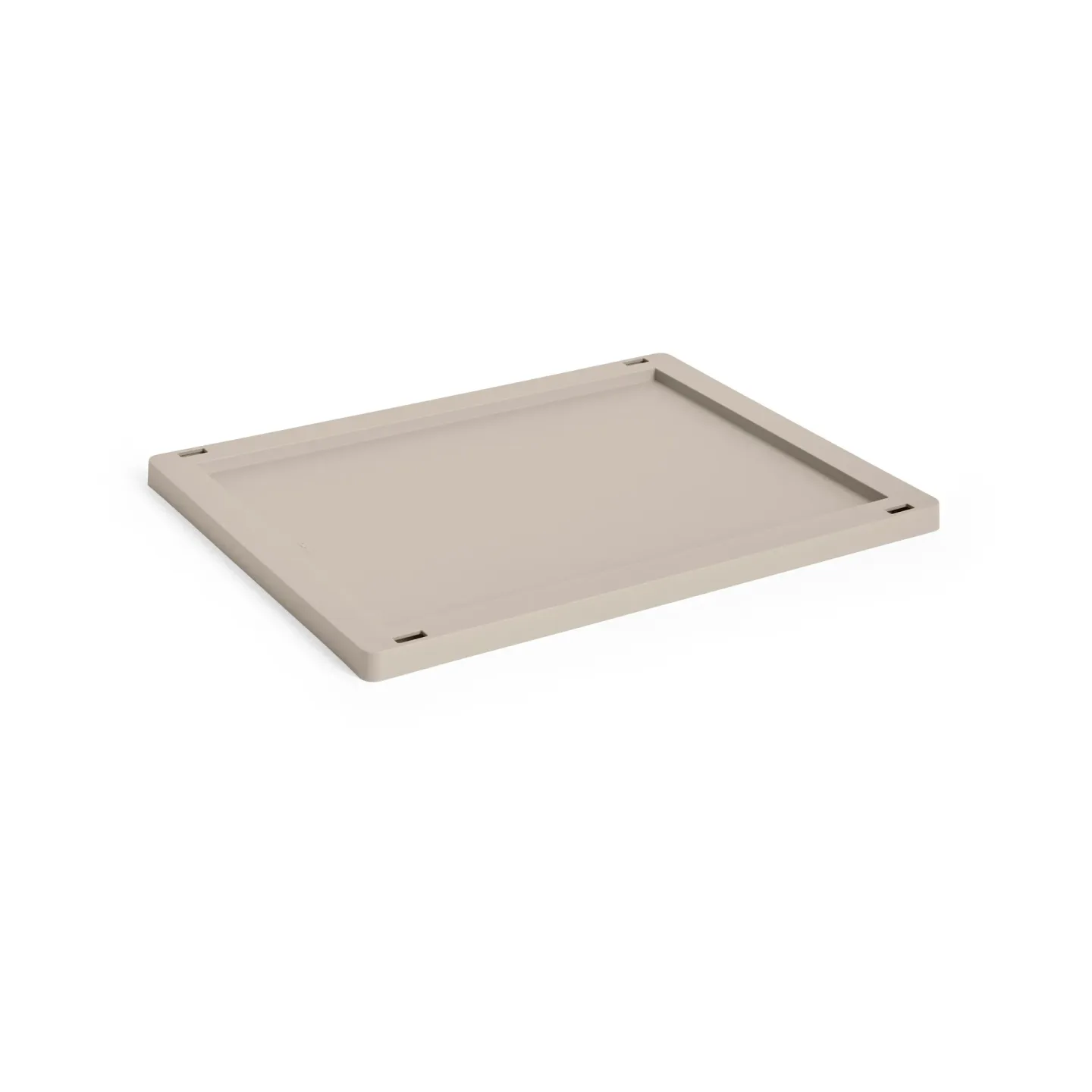 HAY Colour Crate lock plastic medium Warm grey