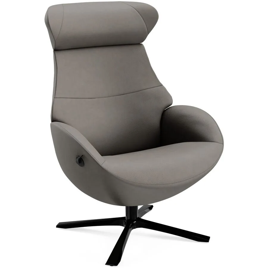Conform Relaxsessel Daja Grau Leder 81 cm 163 cm - Möbel Konfigurator: Traummöbel individuell zusammenstellen