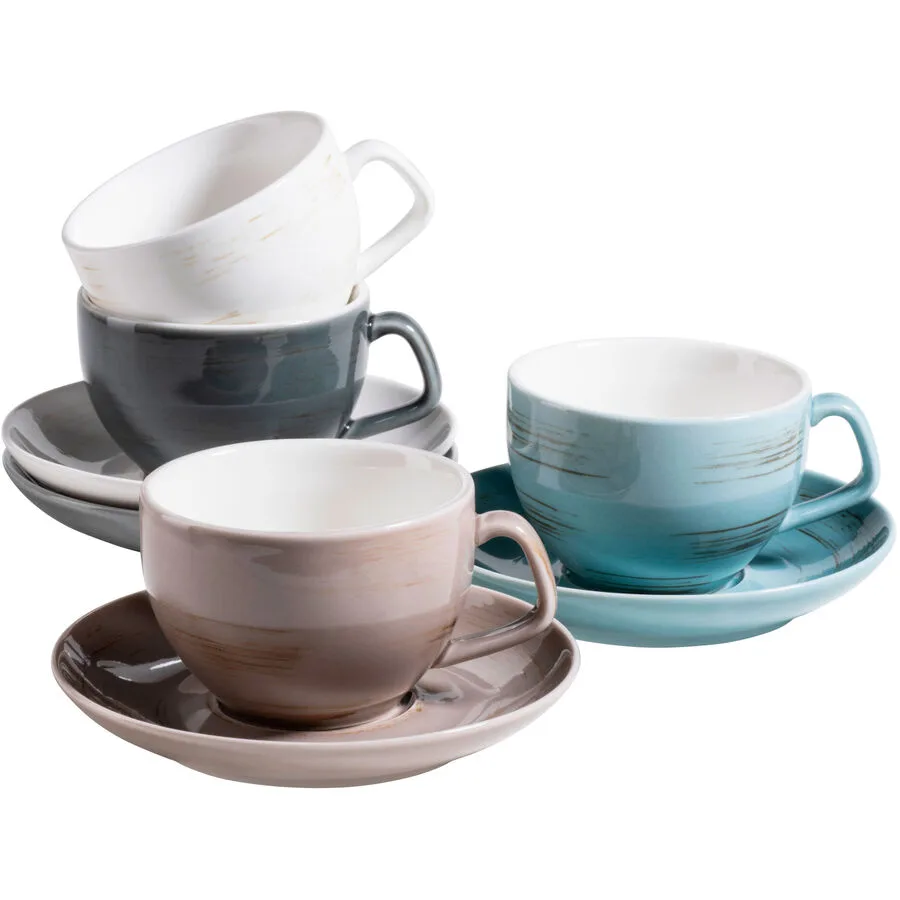 MÄSER Kaffeetassen-Set Derby Mehrfarbig Porzellan
